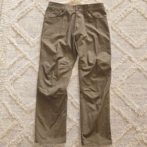 KUHL Rydr Vintage Patina Dye Outdoor Hiking Pants Mens 36/32 Brown Trekking